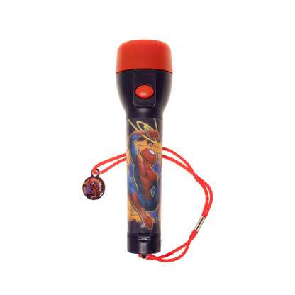 Spiderman flashlight with LED light
