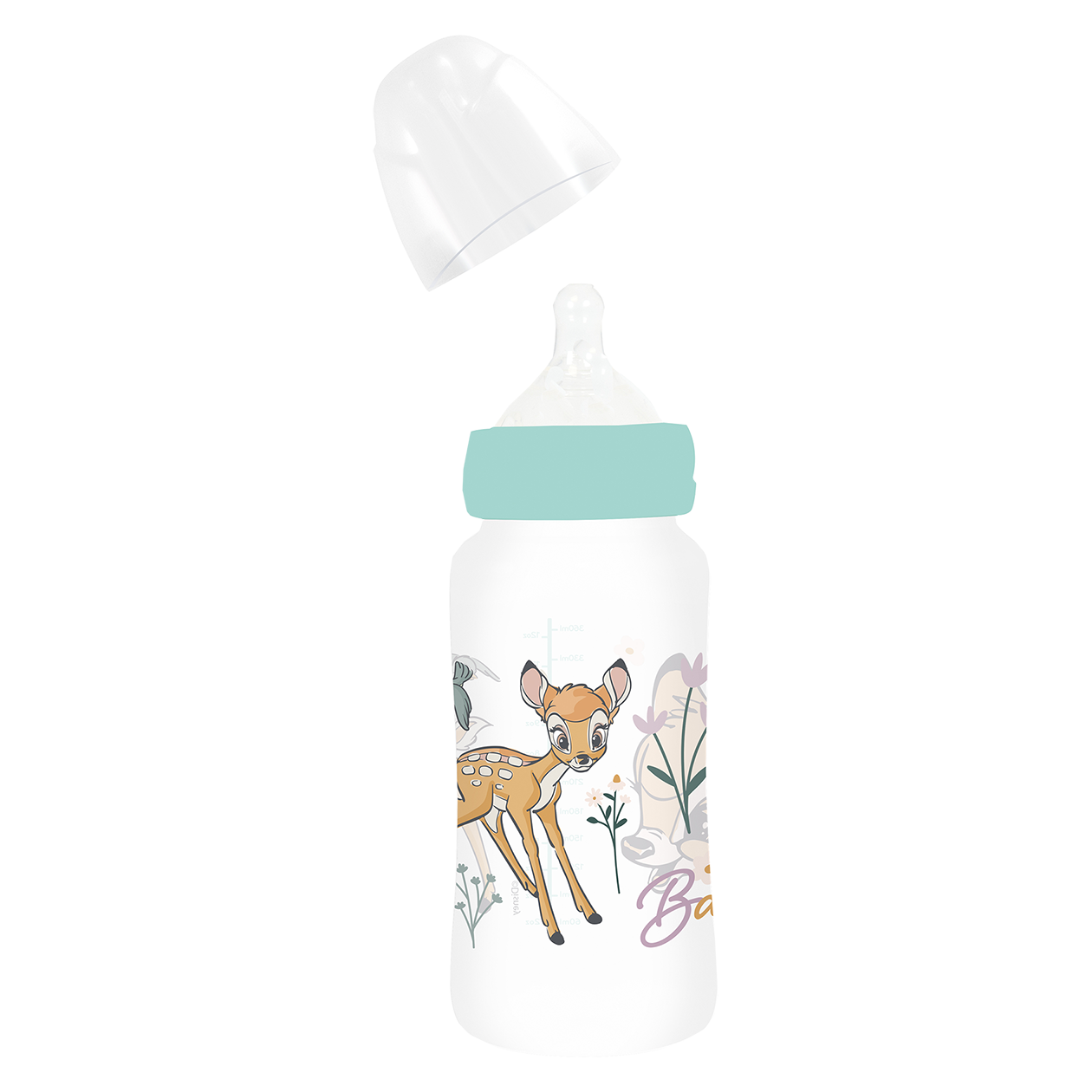 BABY 360 ML WIDENECK BOTTLE WITH SILICONE CAP 3 POSITIONS Disney Classics