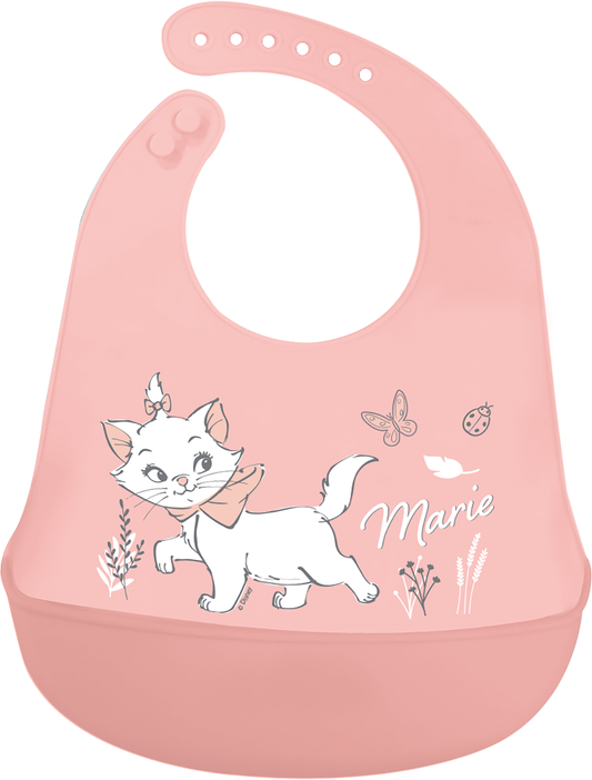 BABY, Toddler 100% silicone Bib, Disney Marie
