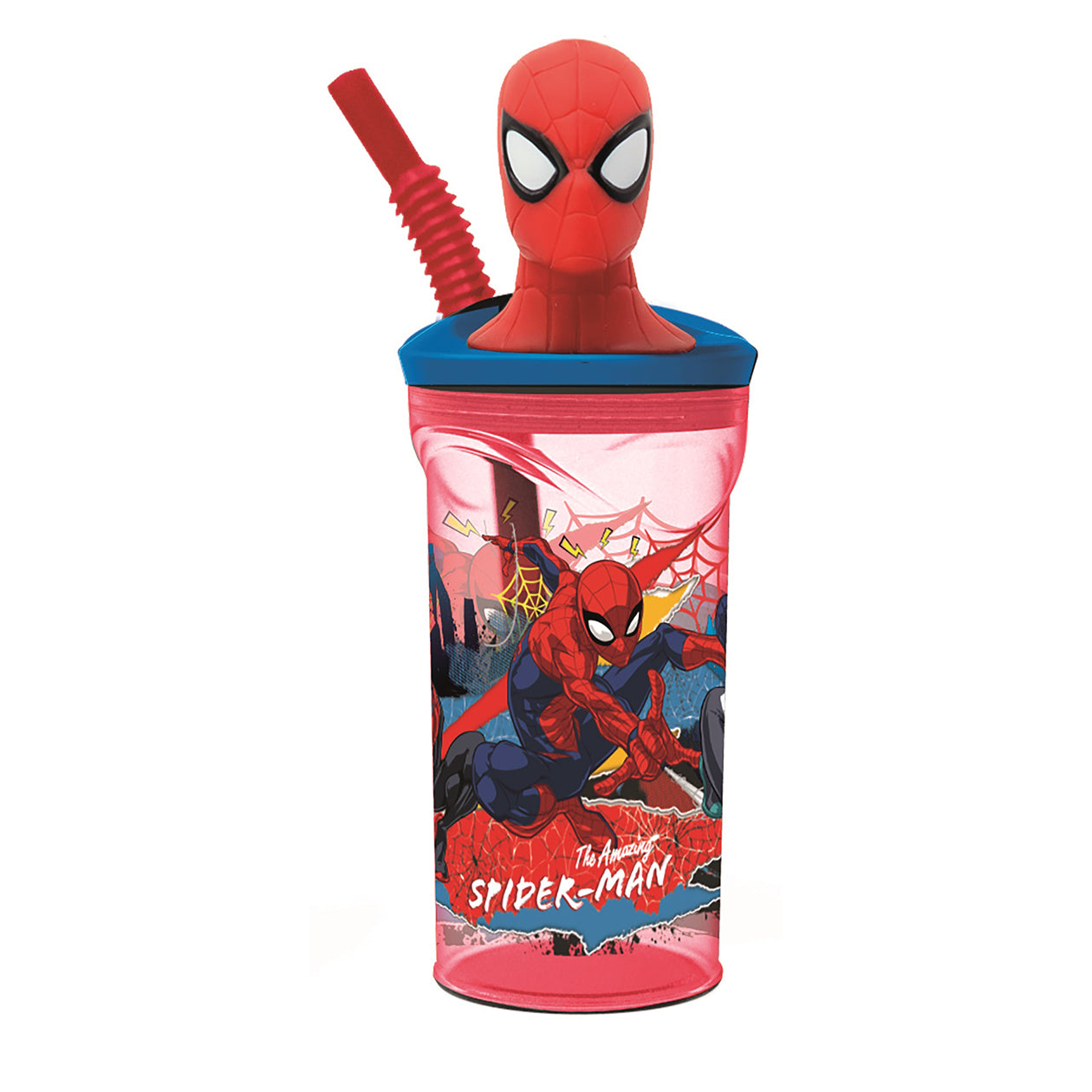 Spiderman 3D figur vattenflaska 360ml