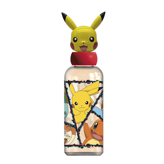 Pokémon dricksflaska med 3D figurtopp