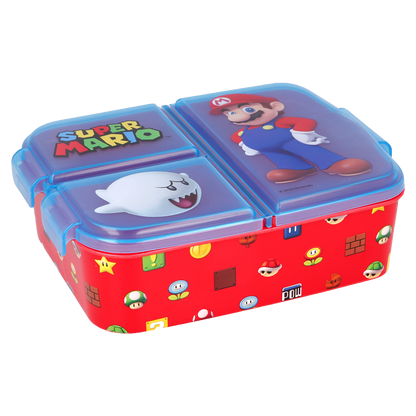 SUPER MARIO multi compartment sandwich box, 18x13