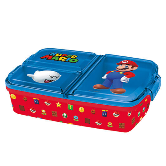 SUPER MARIO multi compartment sandwich box, 18x13
