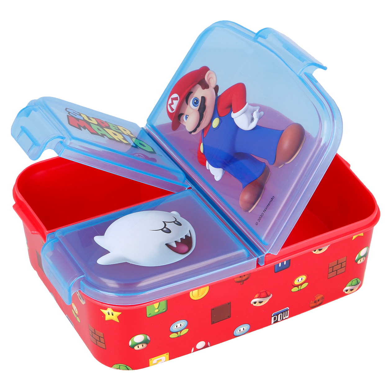SUPER MARIO multi compartment sandwich box, 18x13