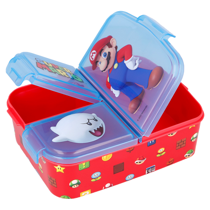 SUPER MARIO multi compartment sandwich box, 18x13