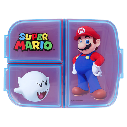 SUPER MARIO multi compartment sandwich box, 18x13