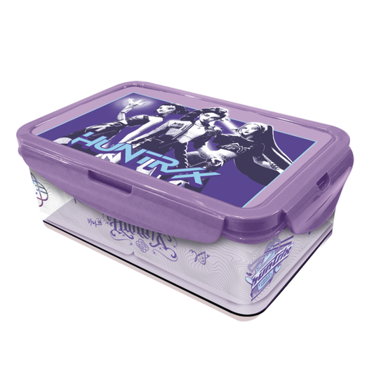 KPop Demon Hunters madkasse med flere rum, 21x13x7 cm