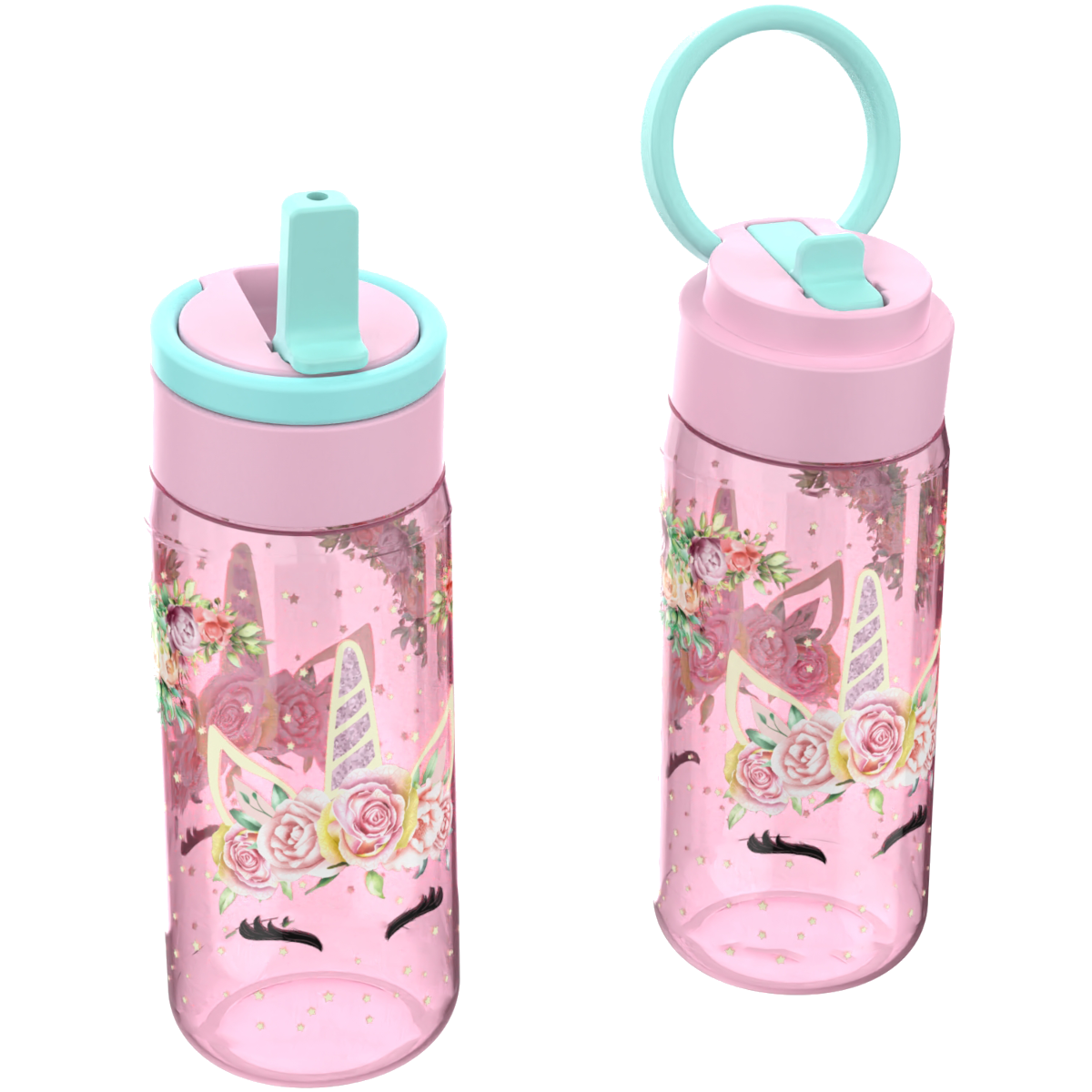 Unicorn flower Drinking jug with flip-top drinking spout 500ml