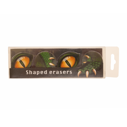 Dino Eye 4 suddgummi förpackade i en kartong