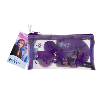 Frozen filled mesh pencil case