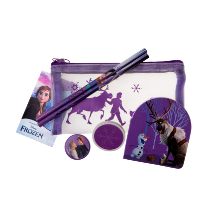 Frozen filled mesh pencil case