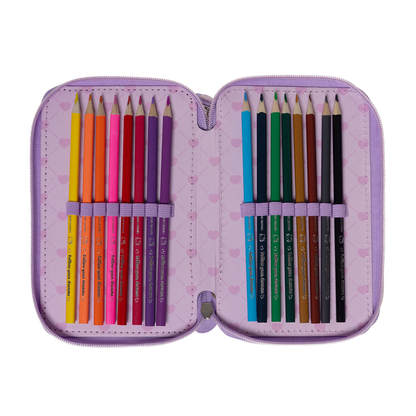 HELLO KITTY, fyldt penalhus, 3 rum