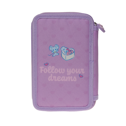 HELLO KITTY, fyldt penalhus, 3 rum