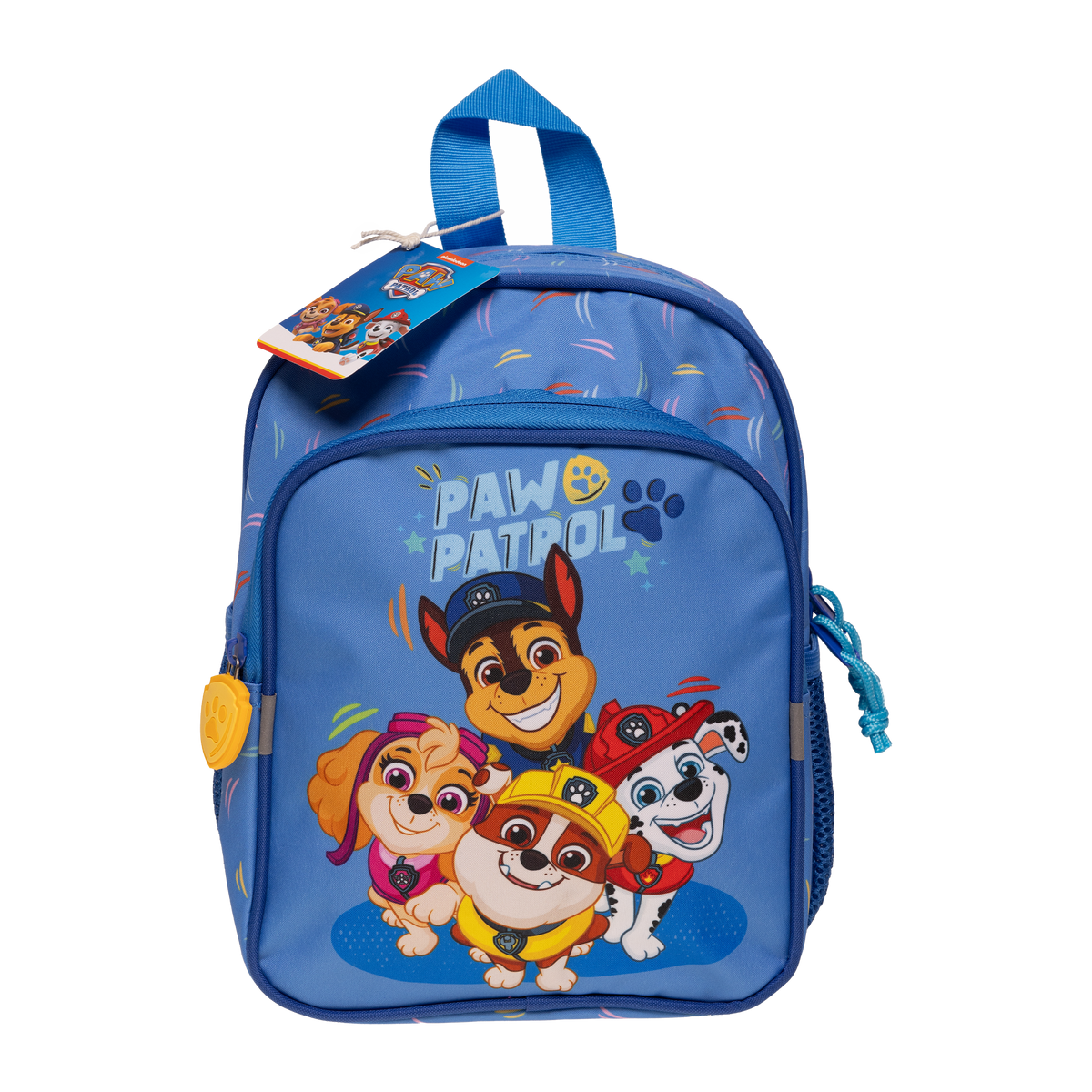 Paw Patrol Lille rygsæk med 2 front lommer, 2 mesh side lommer