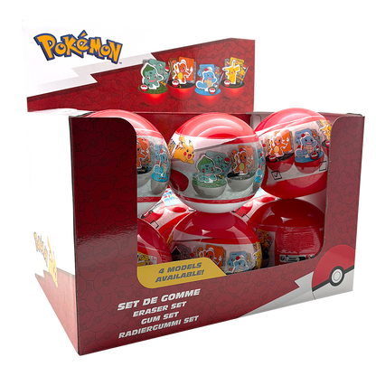 POKÉMON CDU, Bold indeholdende viskelæder, klistermærker og blyanter