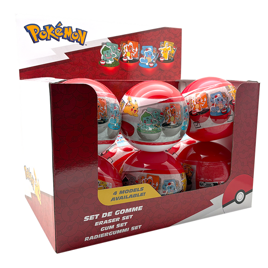 POKÉMON CDU, Bold indeholdende viskelæder, klistermærker og blyanter