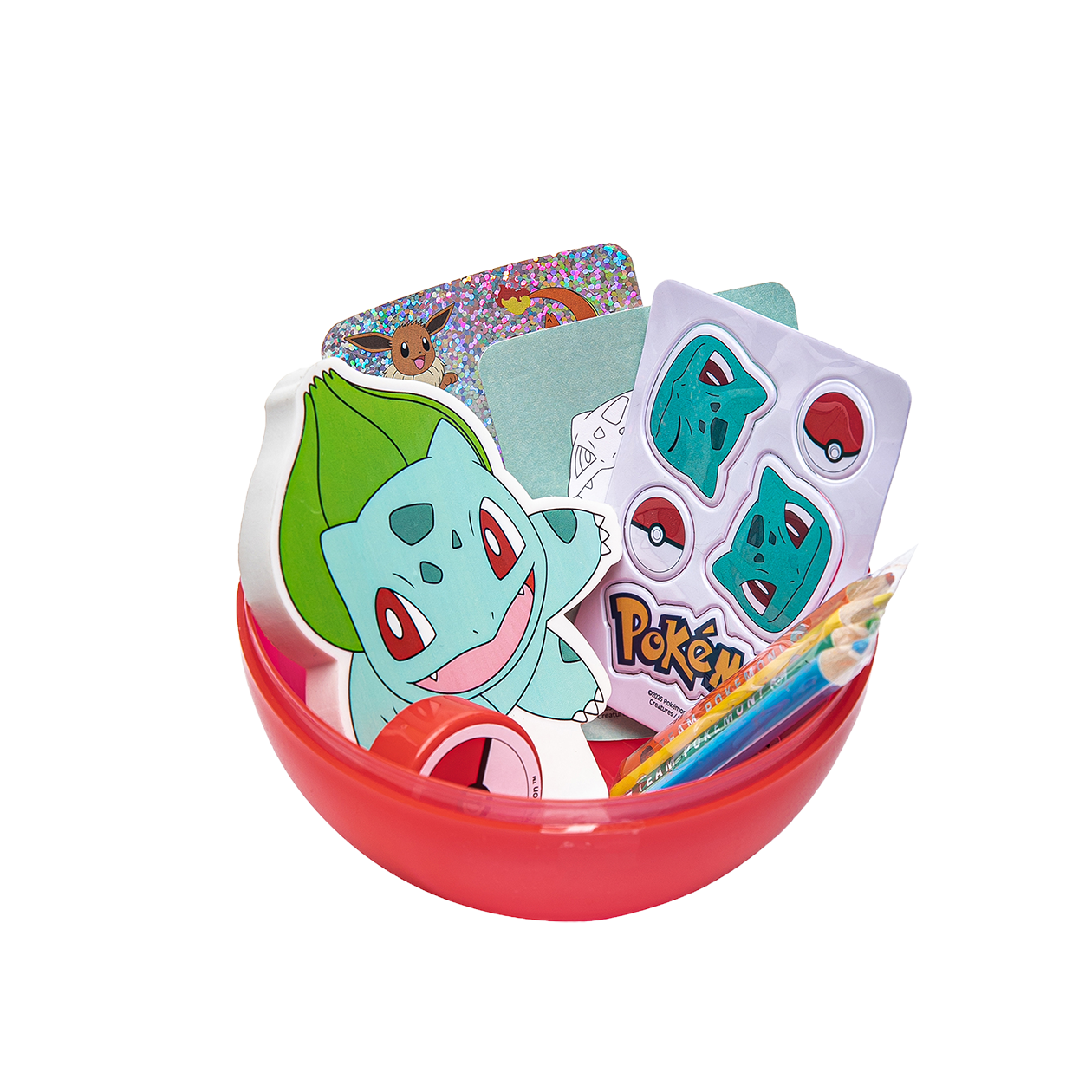 POKÉMON CDU, Bold indeholdende viskelæder, klistermærker og blyanter