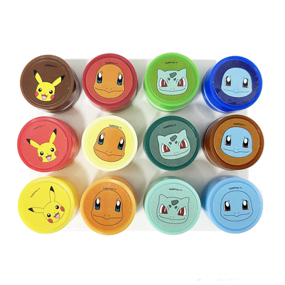POKÉMON, 12-pak stempel sæt (4 designs)