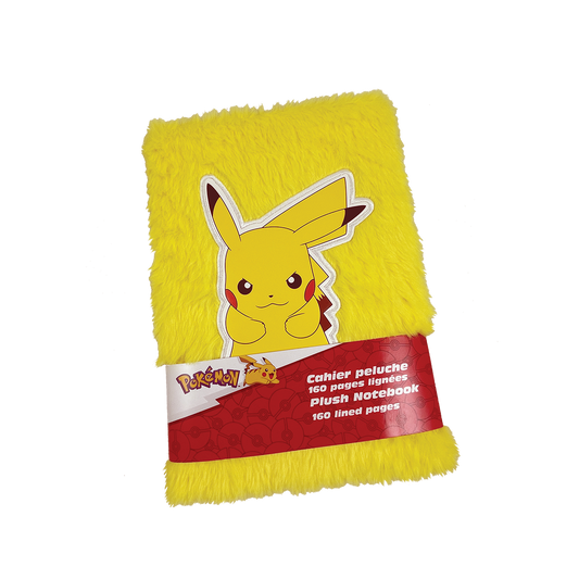 POKÉMON, A5 Notesbog med plys, gul