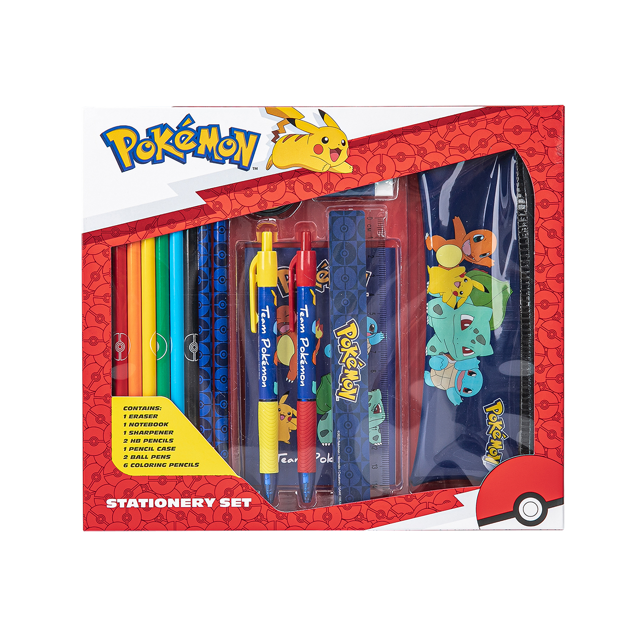 POKÉMON Writing set with pencil case