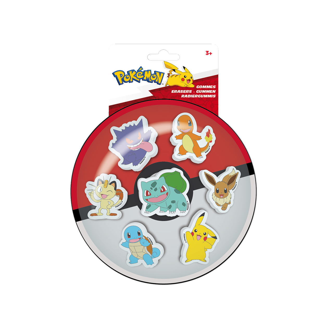 POKÉMON, Sæt af 7 viskelædere