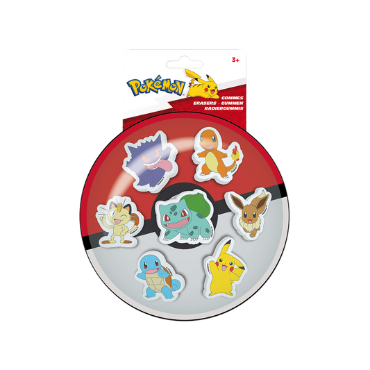 POKÉMON, Sæt af 7 viskelædere