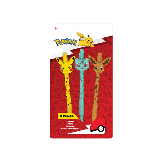 POKÉMON, Sæt af 3 penne