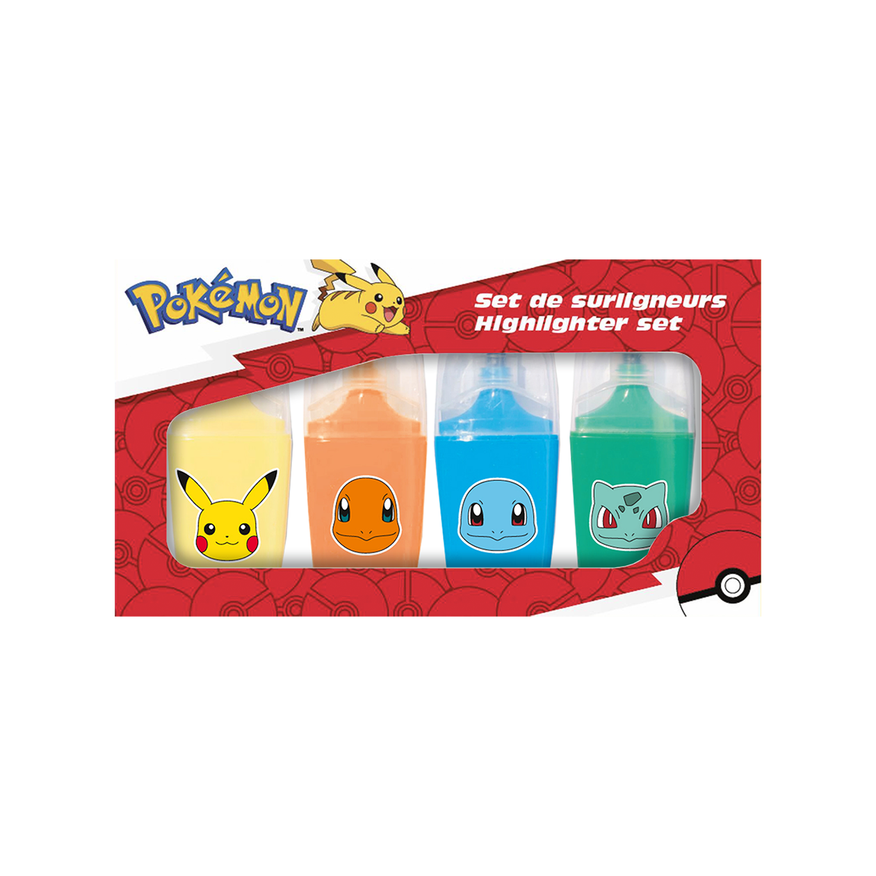 POKÉMON, Highlighter pen 4 pcs.