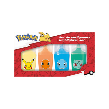 POKÉMON, Highlighter pen 4 pcs.