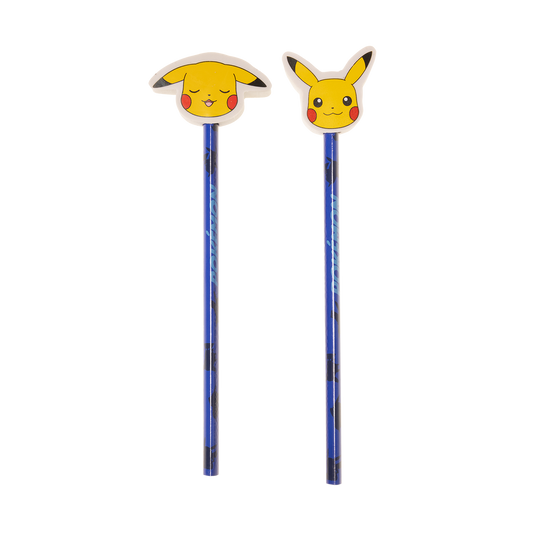 Pokémon 2 st. pennor med suddgummi högst upp