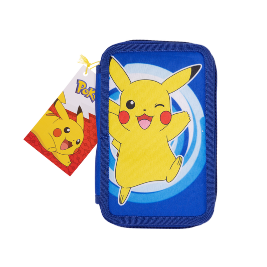 Pokémon Stuffed pencil case with 2 rooms