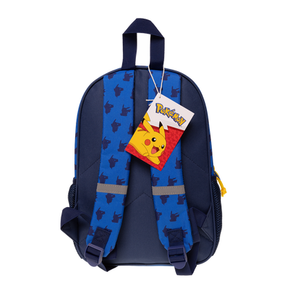 Pokémon Junior backpack with 2 front pockets with zip and 2 side pockets in mesh
