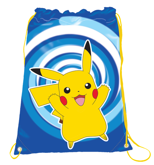 Pokémon Gymnastics bag with safety cord, 210D polyester, 35 x 45 cm