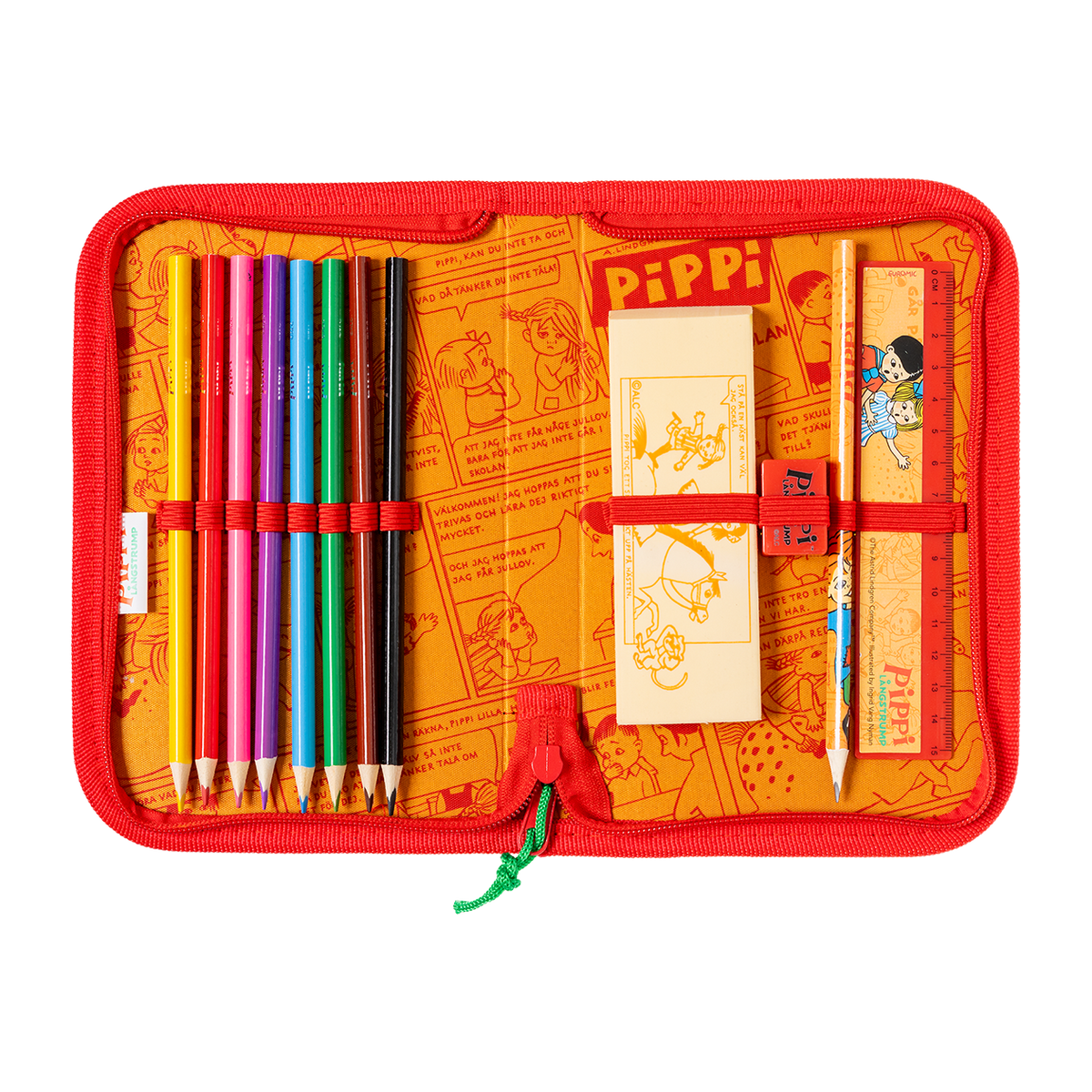 PIPPI filled single-compartment pencil case