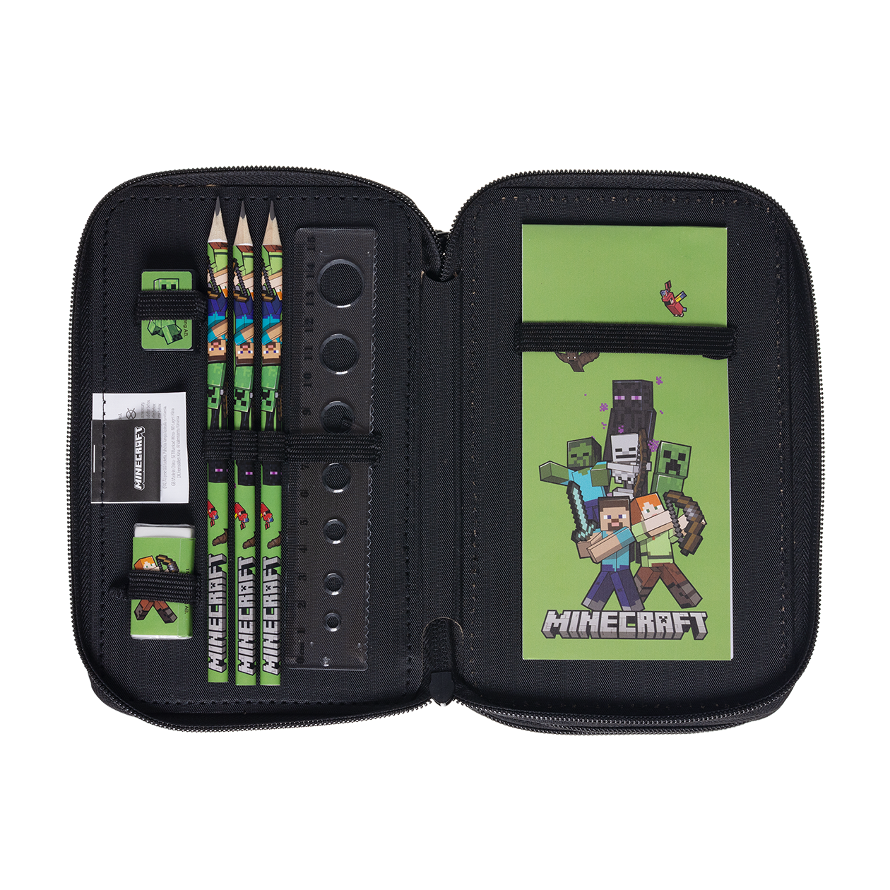 MINECRAFT, Fyldt penalhus, 3 rum