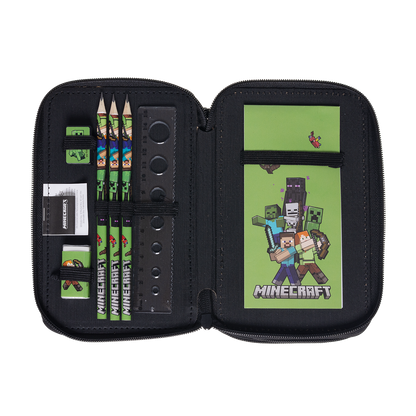 MINECRAFT, Fyldt penalhus, 3 rum