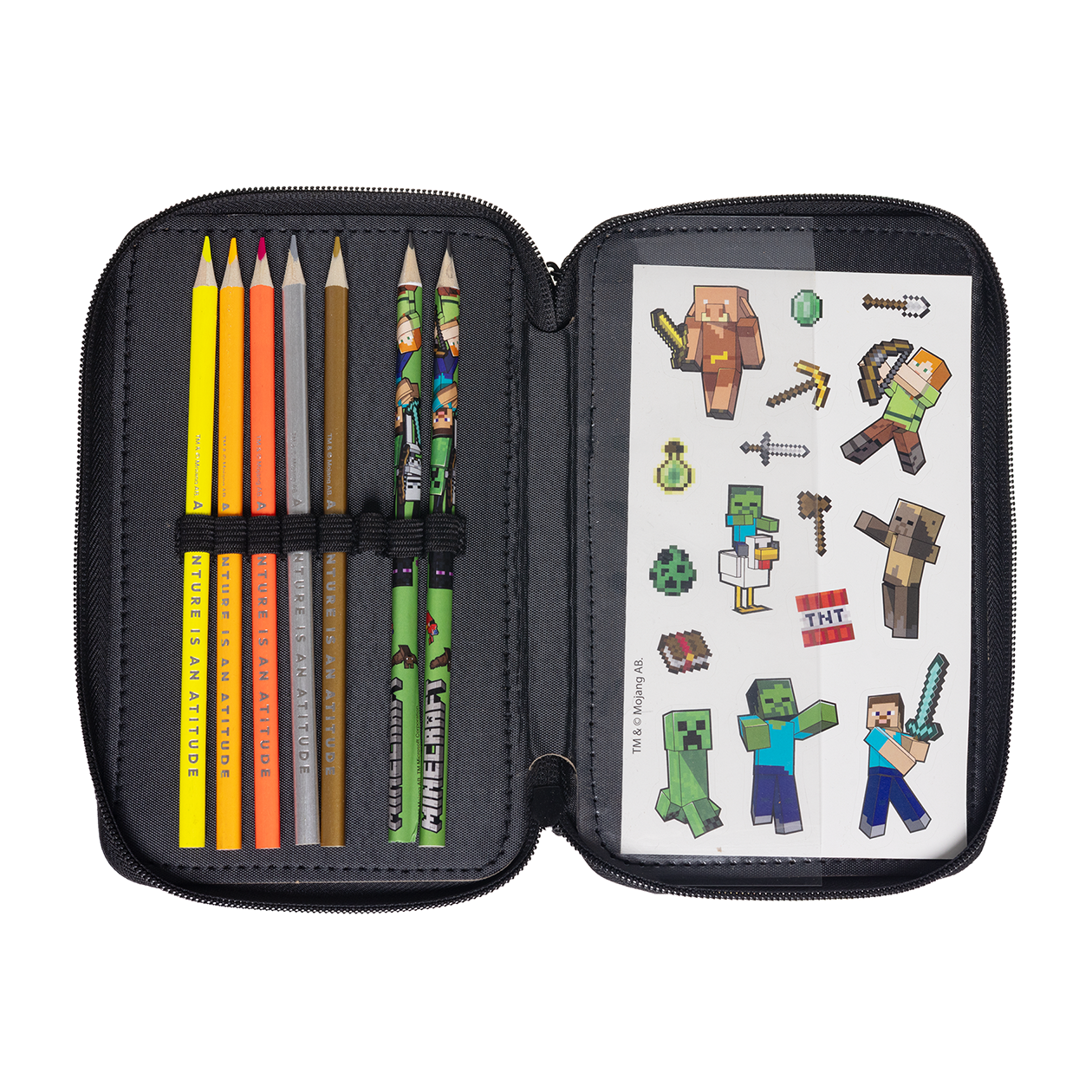 MINECRAFT, Fyldt penalhus, 3 rum