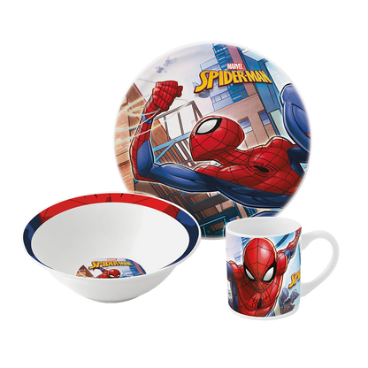 Spiderman 3 stk. keramik spisesæt
