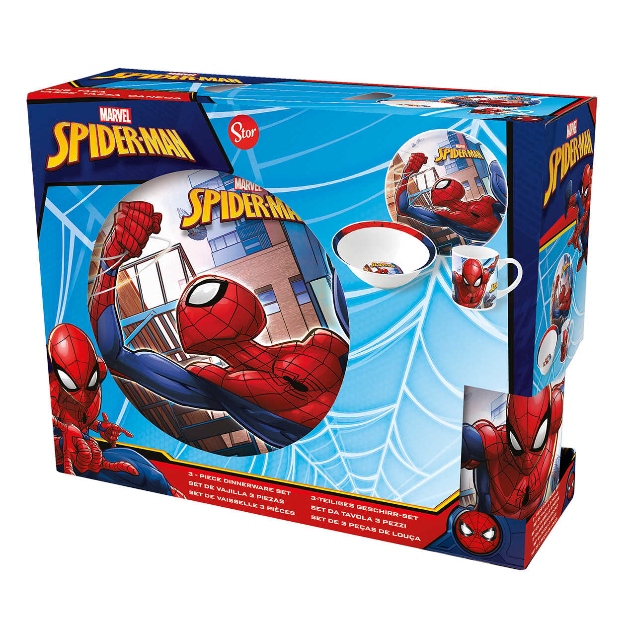 Spiderman 3 stk. keramik spisesæt