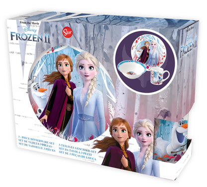 Disney Frost 3-delat keramiskt matsalsset