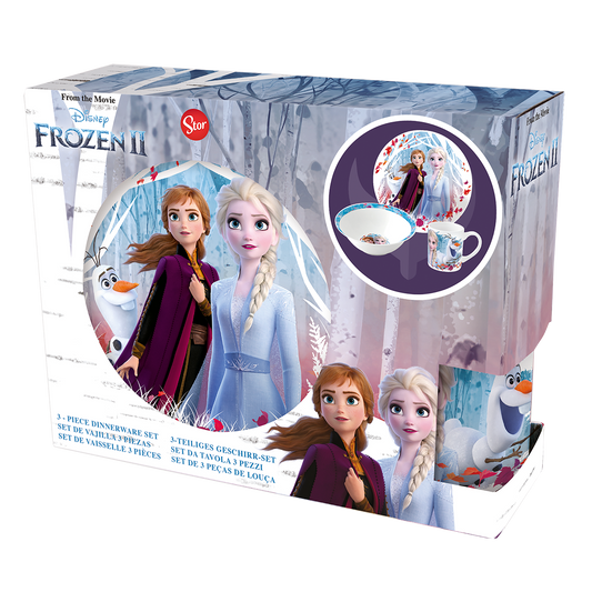 Disney Frost 3 piece ceramic dining set