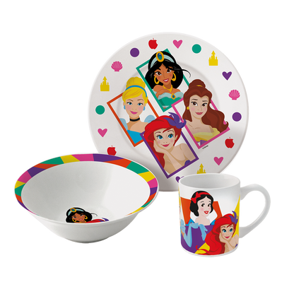 Disney Princesser 3 styks keramik spisesæt