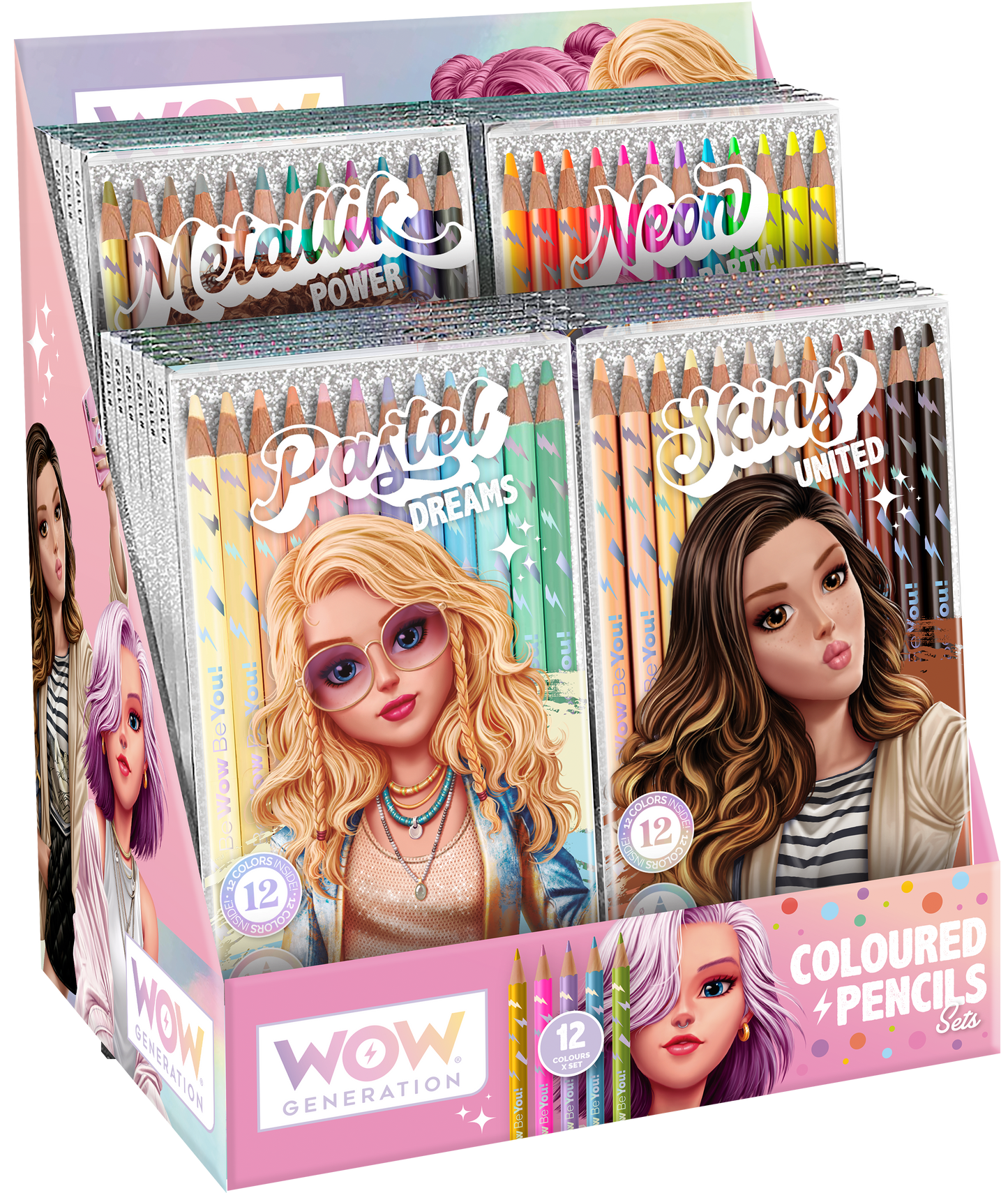 WOW® Generation, 12 färgpennor (24 set/presentation)