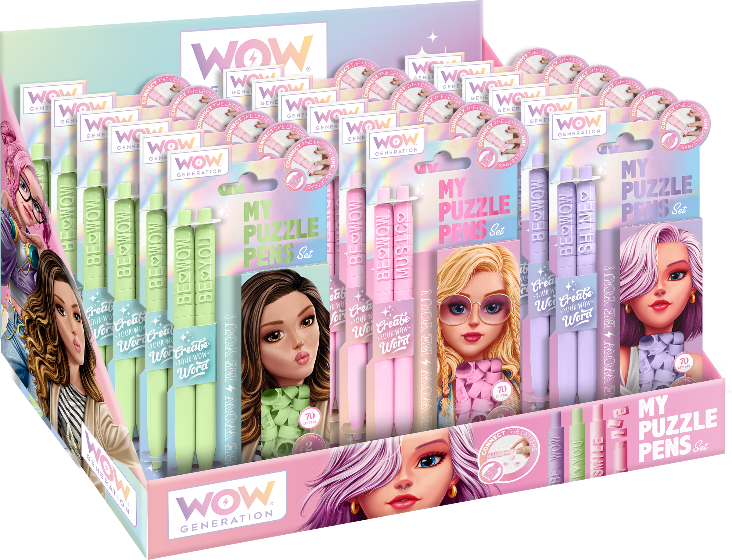 WOW® Generation, My Puzzle Pens (18 sæt/præsentation) – EUROMIC B2B
