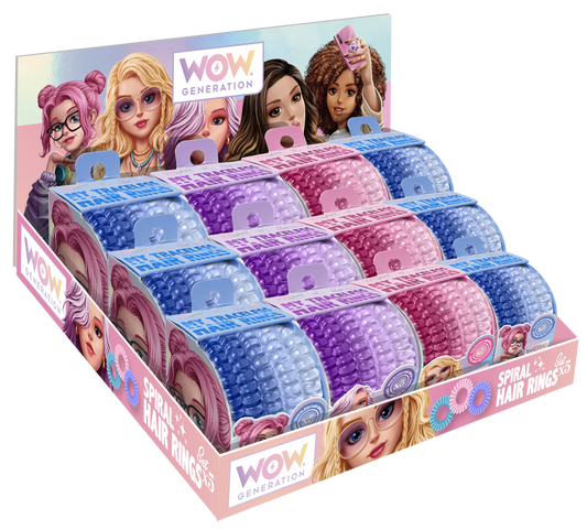 WOW® Generation, spiralhårringar, 3 designs ass.