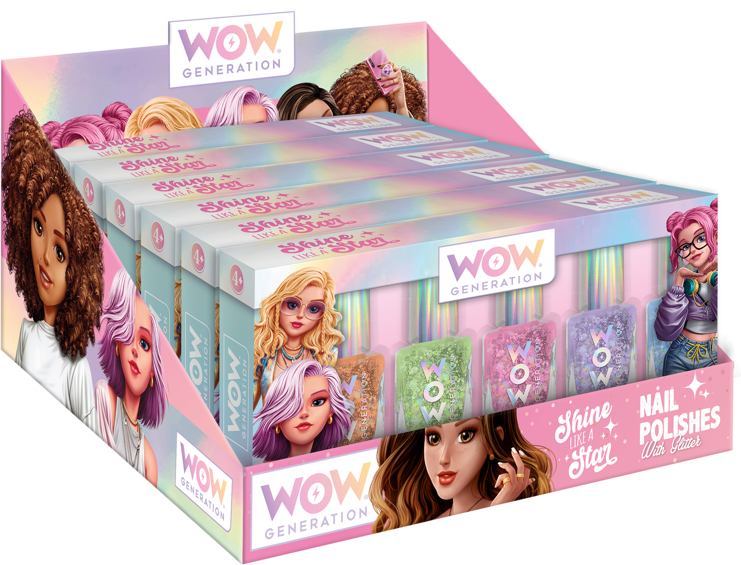 WOW® Generation, Nail polish pack of 5 bottles