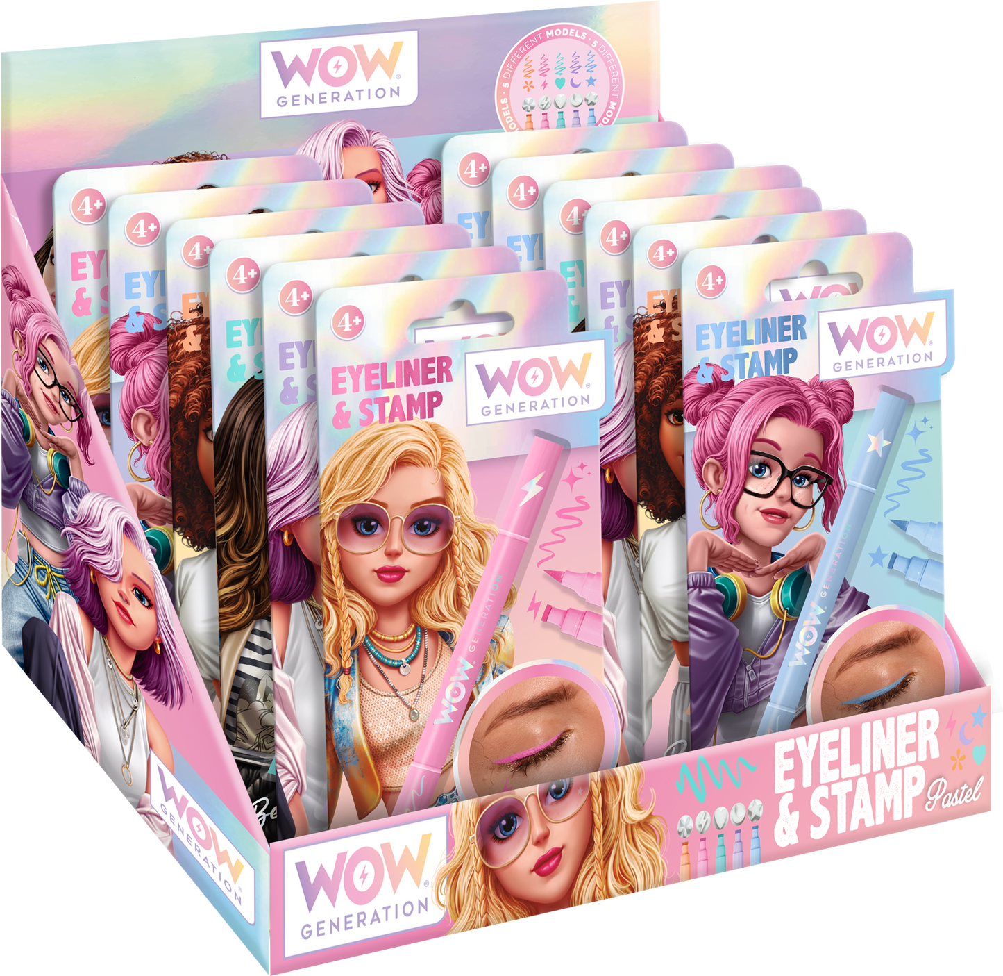 WOW® Generation, Eyeliner & Stempel, 5 designs ass.