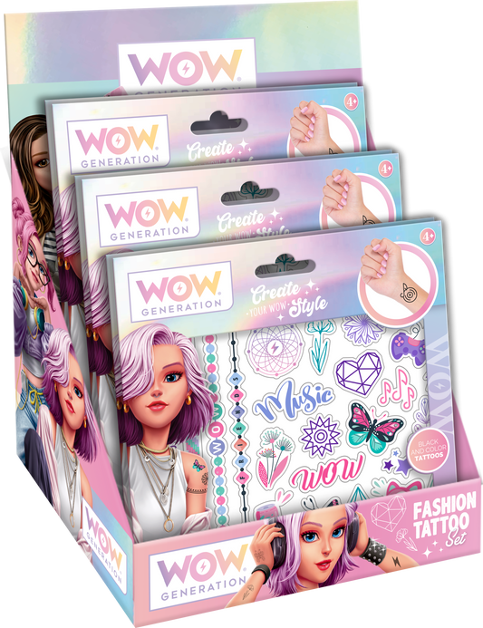 WOW® Generation, Fashion tattoo set, color &amp; b/w