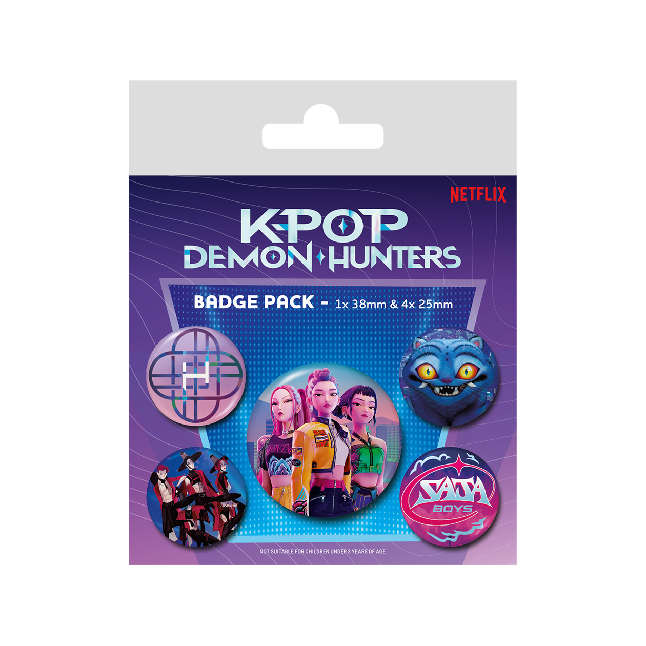 KPop Demon Hunters 5-pack badge pack