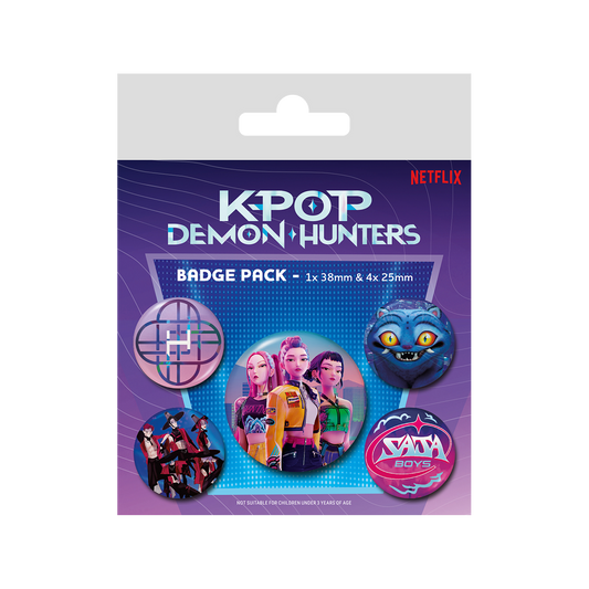 KPop Demon Hunters 5-pack badge pack